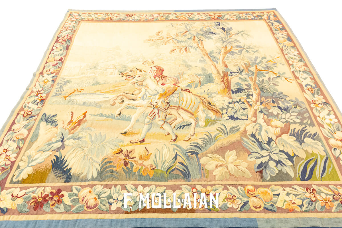 Antique Tapestry Figurative Design Beige Color n°:362639